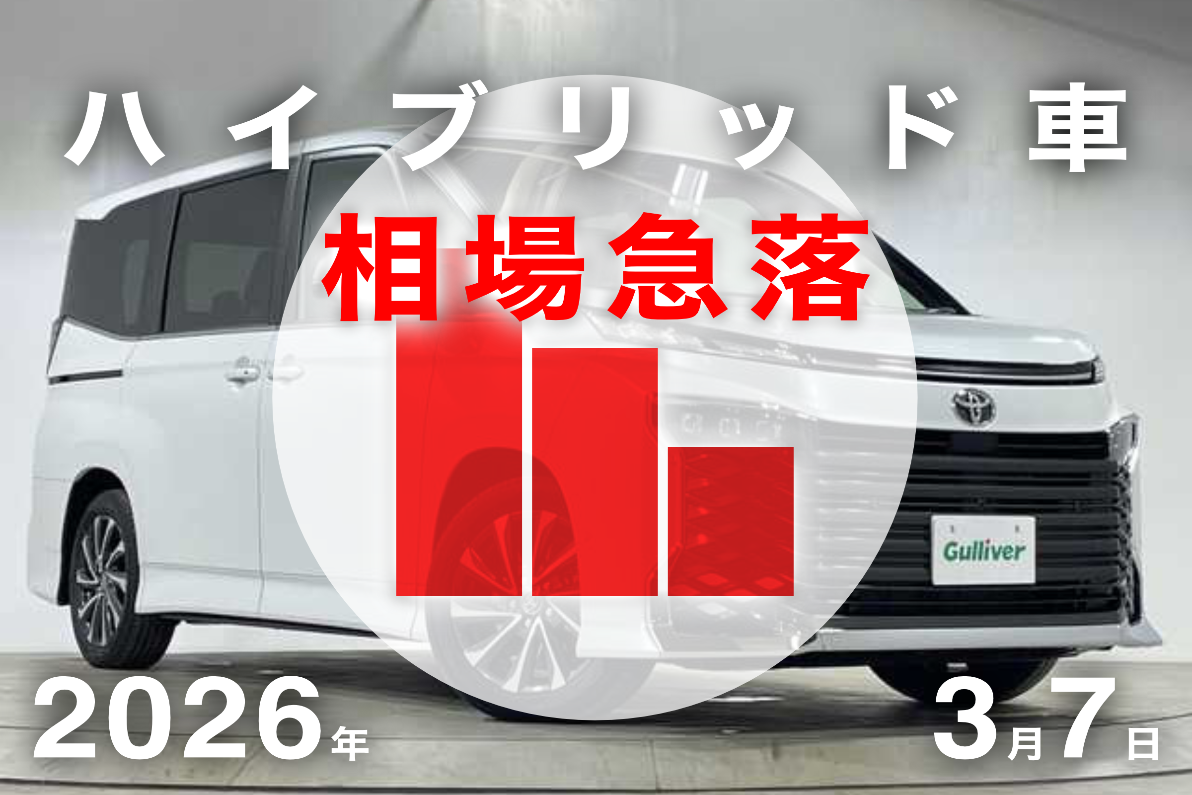 2026年3月7日（土）版：トヨタ ヴォクシーの売却予想額（買取相場 