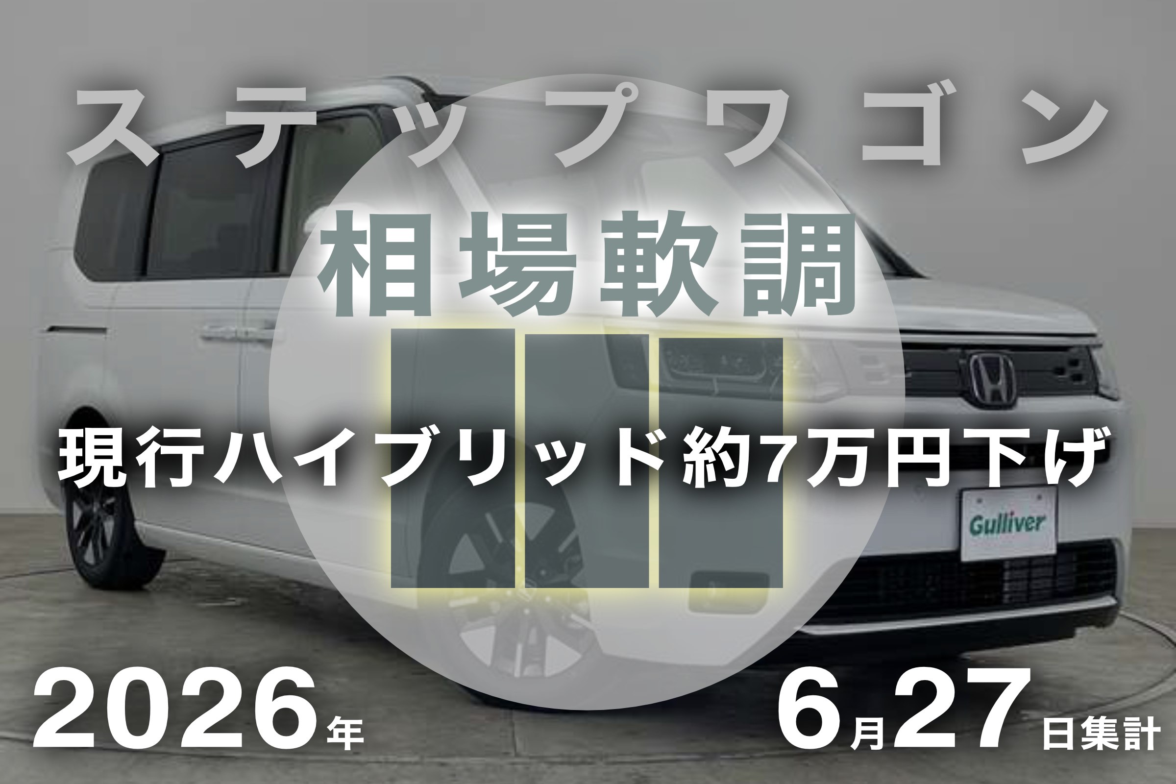 2026年6月27日集計】ホンダ ステップワゴンの売却予想額（買取相場